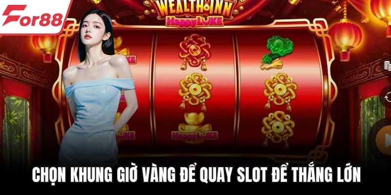 Chọn khung giờ vàng để quay slot để thắng lớn